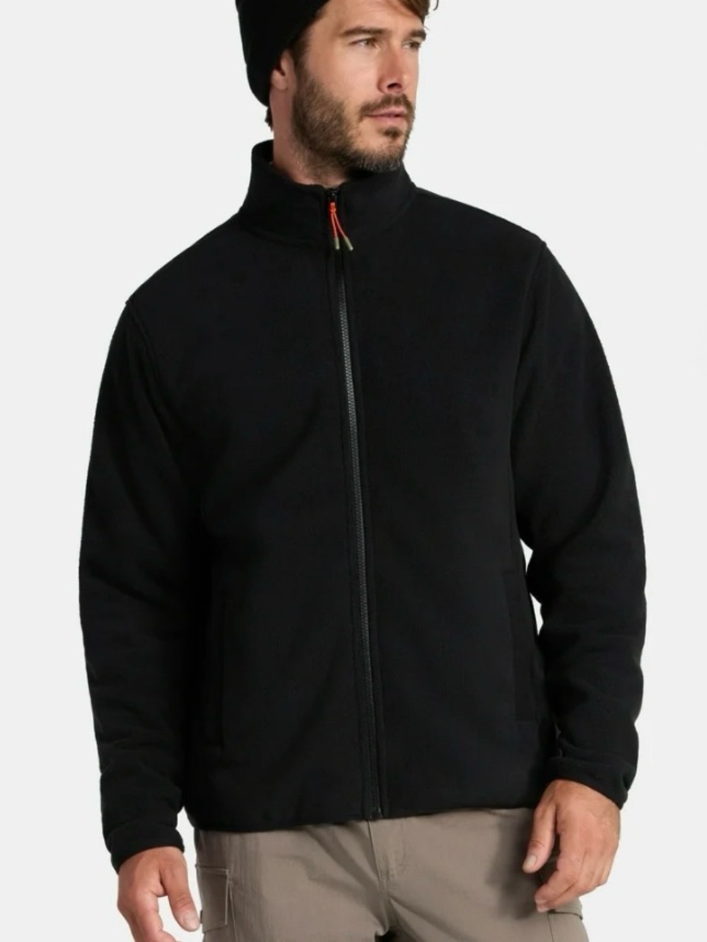 Ozark Trail Fleece Jacket Full Zip Polar Fleece Black NWT